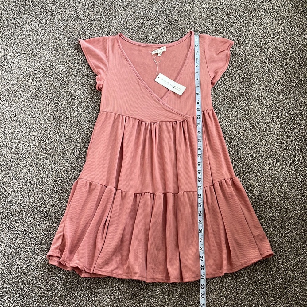 See You Monday NWT pink babydoll dress - Picture 6 of 10